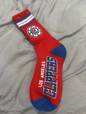 Los Angeles Clippers Socks Size Large Men’s (Size 10-13) LA Clippers NBA New FBF