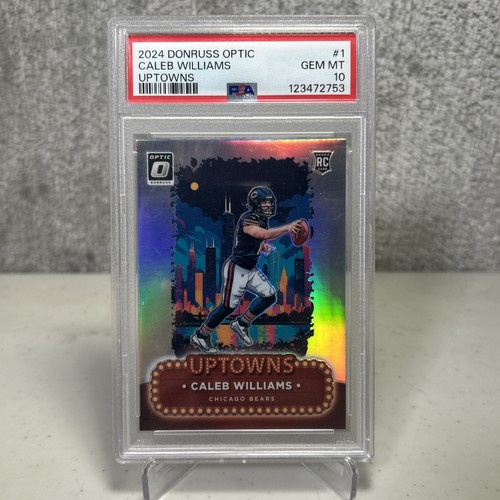 2024 Donruss Optic Caleb Williams Uptowns #1 Rookie PSA 10