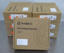 T201524 Lot (7) Raise3D Premium PLA 3D Printer Filament Orange 1.75mm 1kg/ea