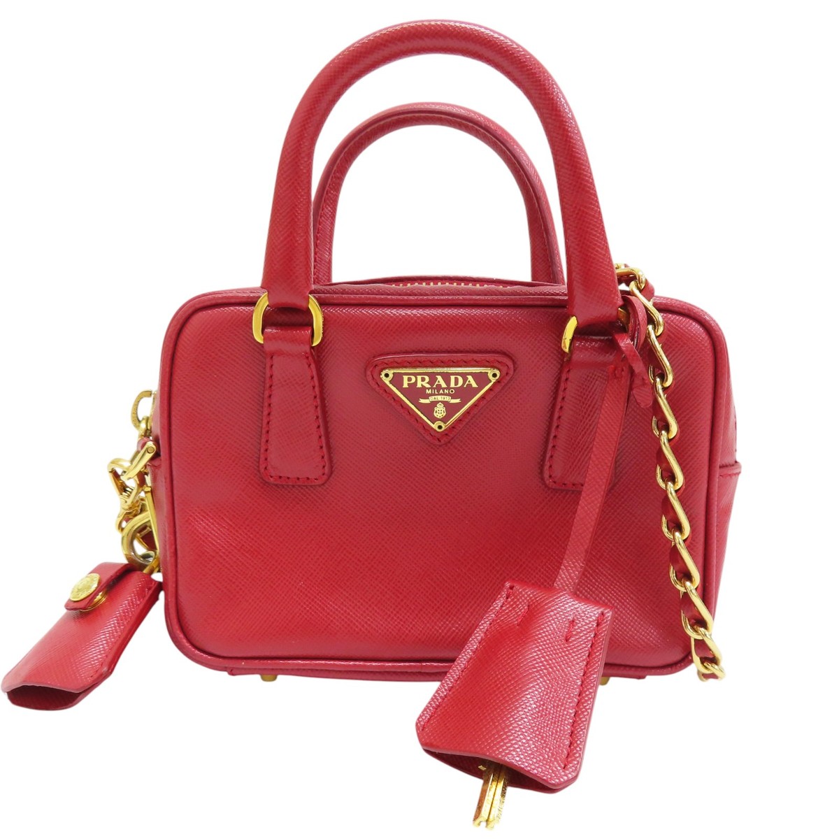 Shoulder Bag Red Mini Prada Bag PRADA Mini Saffiano Shoulder Bag
