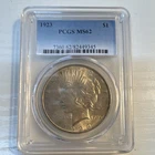 1923 Peace Dollar PCGS MS62 $1 Silver Coin Philadelphia Uncirculated