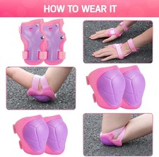 Kids Protective Gear Set Knee Pads for Kids 3-14 Toddler Knee and Elbow Pads...