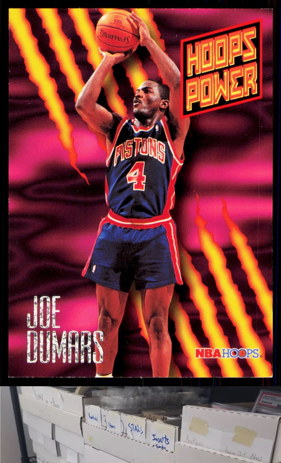1994-95 Hoops #PR-15 Joe Dumars Hoops Power (Stat Power Ratings) - JL