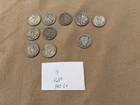 Franklin Walking Etc Half Dollar Used Lot 10 Silver 50C Various Years Circulated