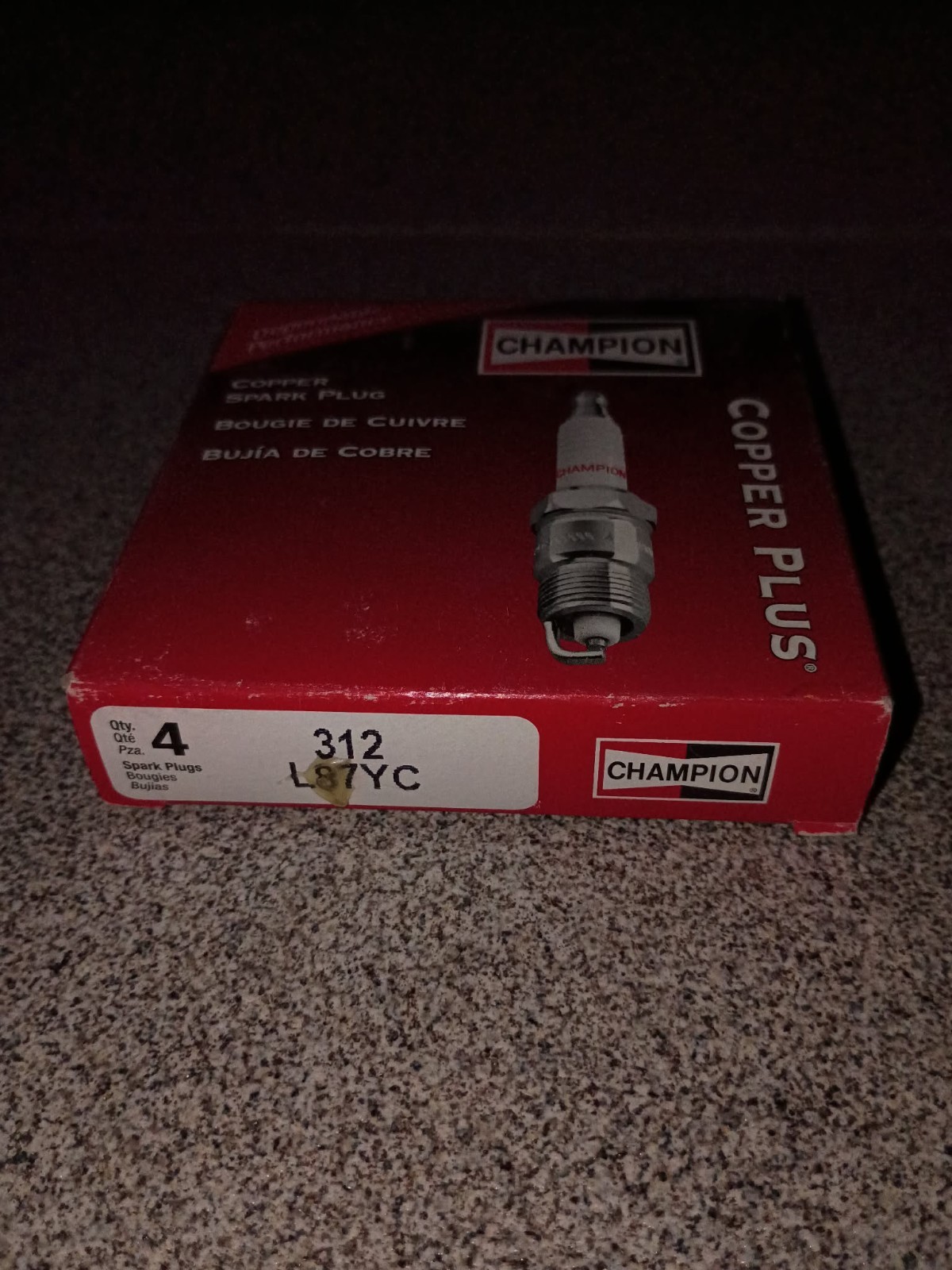 car parts, Champion Platinum Power Spark Plug x4 RC12PYC, #312