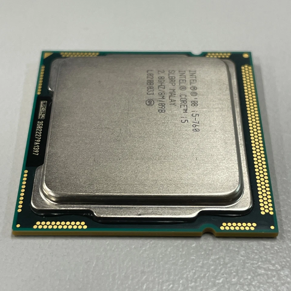 Intel Core i5-760 Quad Core CPU 2.8 Ghz 8MB Socket LGA 1156 Processor SLBRP - Image 4 of 4
