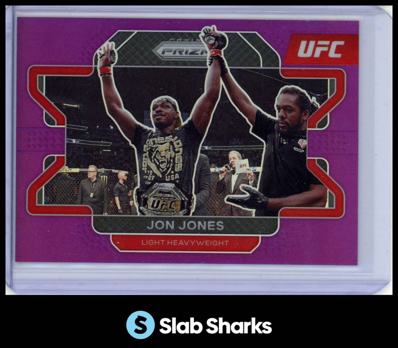 2022 PANINI PRIZM UFC #4 JON JONES PURPLE PRIZMS /149