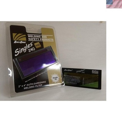 2x4 Welding Filter with Solar Power & Auto-Darkening Function