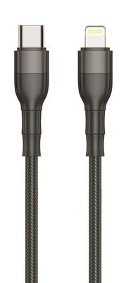 2GO USB Kabel Type C auf Lightning Lade- und Datenkabel 100 cm schwarz