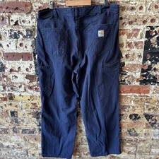 Carhartt FR pants mens 38x30 blue FRB 159 DNY loose fit workwear NFPA2112