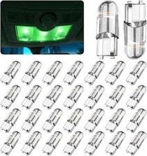 30-Pack 194 LED Light Bulbs 6000K White, 168 2825 W5W T10 Wedge C Color: Green