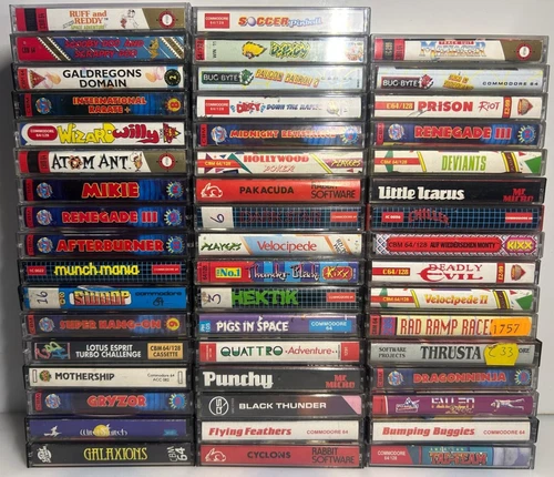 Commodore 64 C64 Games - Various - Multi Listing - Small Tape - Fun