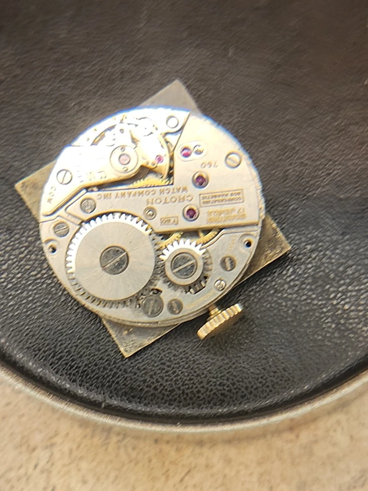 Croton 760 Dial And Movement Running 17 Jewel Manual Wind - Image 2 of 4