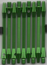 2.25in. 2ba Green Aluminum Dart Shafts: 3 per set
