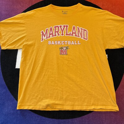 Men's 2XL UMD Maryland Terps Champion Vintage Faded Gold