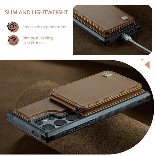 For Samsung Galaxy S23 Ultra S22 S21 Plus RFID Blocking Leather Wallet Card Case - Picture 64 of 79