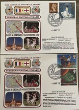 Paris St Germain v Manchester United 2019 Set Of 2  Dawn First Day Covers