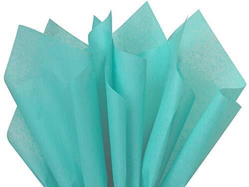 Caribbean Teal Tissue Paper Squares Bulk 24 Sheets Premium Gift Wrap and Art ... - Picture 1 of 8