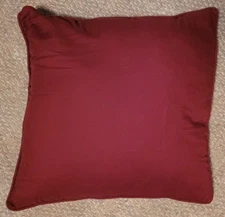 Burgandy Throw Pillow Square Decorative Sofa Bed Chair Fall Solid Nice