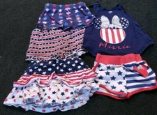 4 Piece 4th of July, Memorial Day, Size 3T Girls Clothes