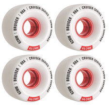 Globo Skateboard / Longboard / Cruiser Ruote Bruiser 62mm 88A Bianco/Rosso