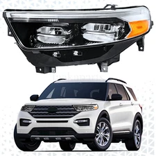 LED DRL Headlight For 2020 2021 2022 Ford Explorer XLT Limited Driver LH Side