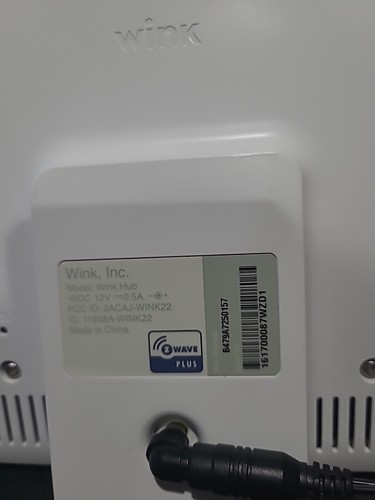 Wink HUB Model Smart Home Bluetooth WiFi Zigbee Z wave Plus - Afbeelding 3 van 4