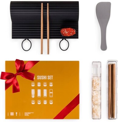Blumtal Sushi Set Spülmaschinenfeste Sushimatte Nachhaltiger Sushi Maker
