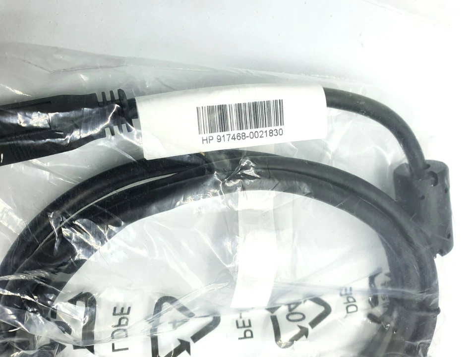 HP Black 2M USB 3.0 SuperSpeed Data Device Transfer USB A to B Cable High Speed - Image 4 of 4