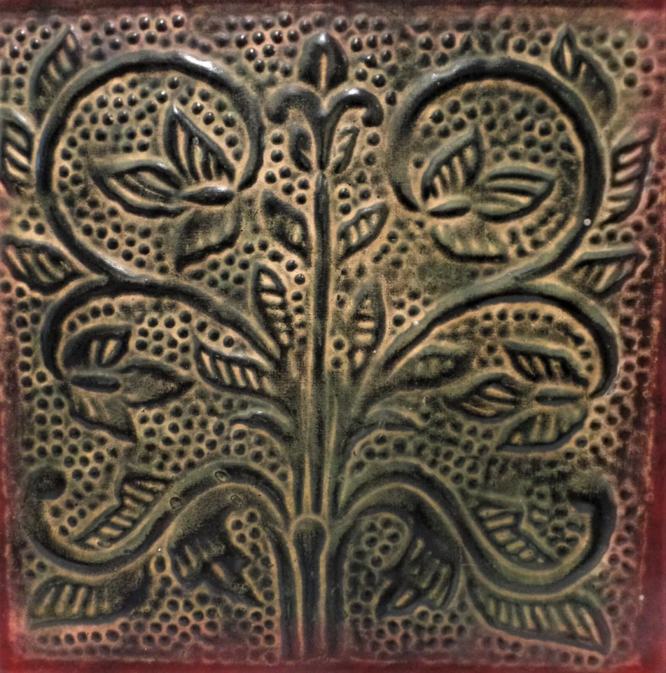 Imitación Estilo Vintage Martillado Techo Laño Metal Azulejo Pared Cuadrado Colgante Decoración Rojo 12" Foto 4 de 4