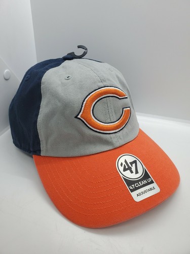 Gray, Blue, Orange Strapback Hat Cap 