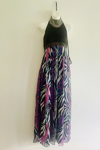 Stunning Forever Unique beaded Maxi Dress, UK 12c BNWT - Picture 7 of 10