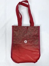 Lululemon Red Reusable Shopping Bag Small 9" x 11"