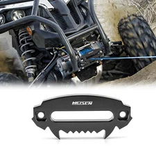 BLACK 4 7/8" ALUMINUM HAWSE FAIRLEAD FOR SYNTHETIC WINCH ROPE CABLE LEAD GUIDE