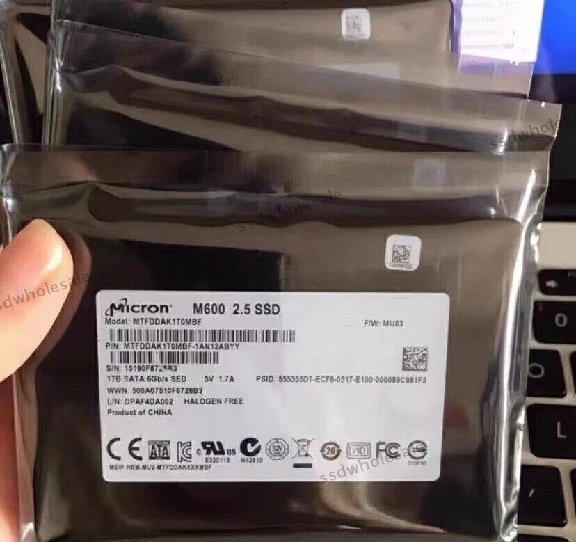 Micron M600 1TB 2.5'' SATA III 6Gb/s Server Data MTDDAK1T0MBF F/W MU03 SSD - Image 2 of 2