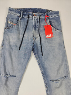 Diesel D-Krooley-Y-T Tapered Jogg Jeans Sweat Jeans light blue 