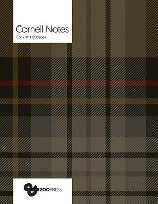 Cornell Notes: Fashion Plaid Cover - Best Note Taking System for Students, Write