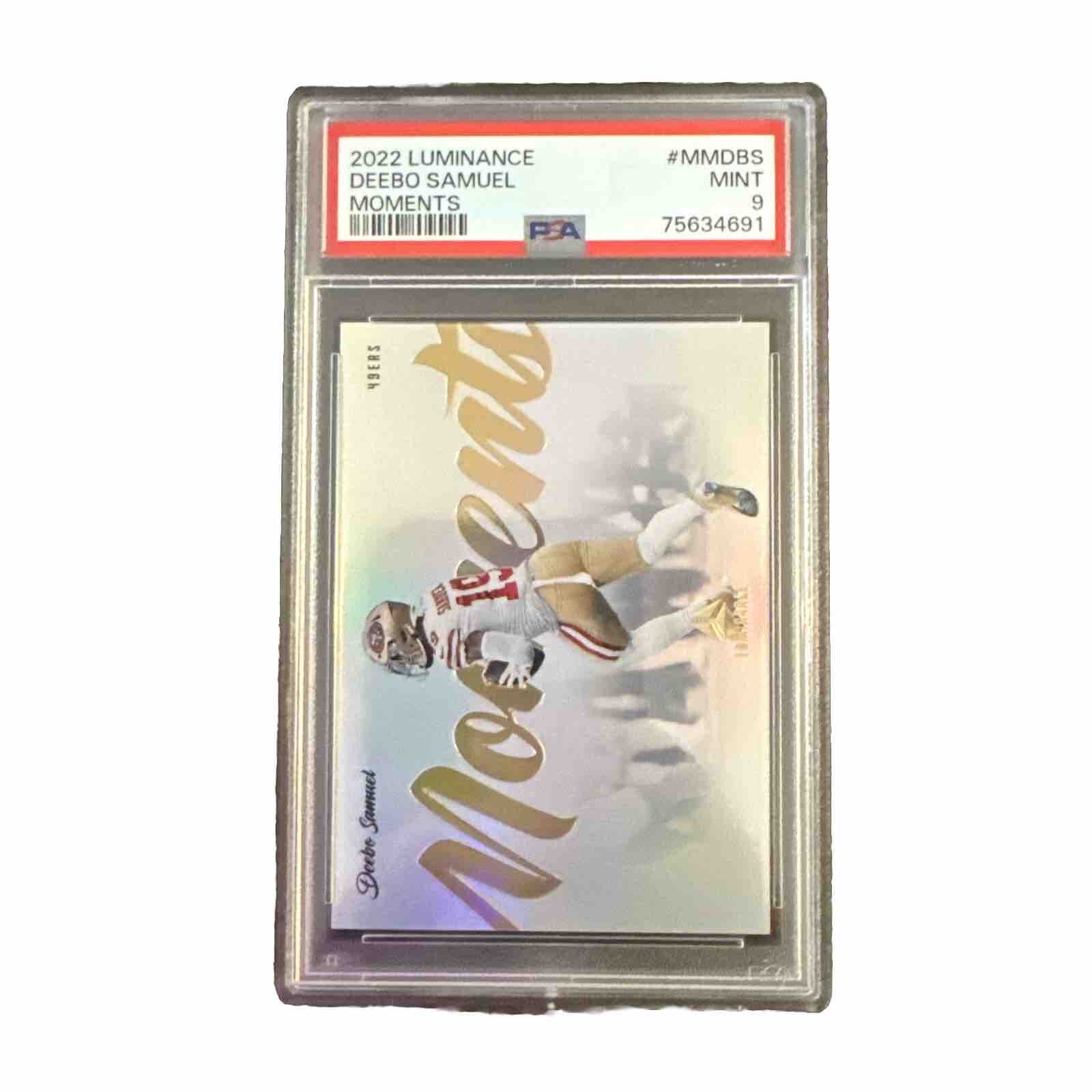 2022 luminance Deebo Samuel Moments Case hit Mint 9