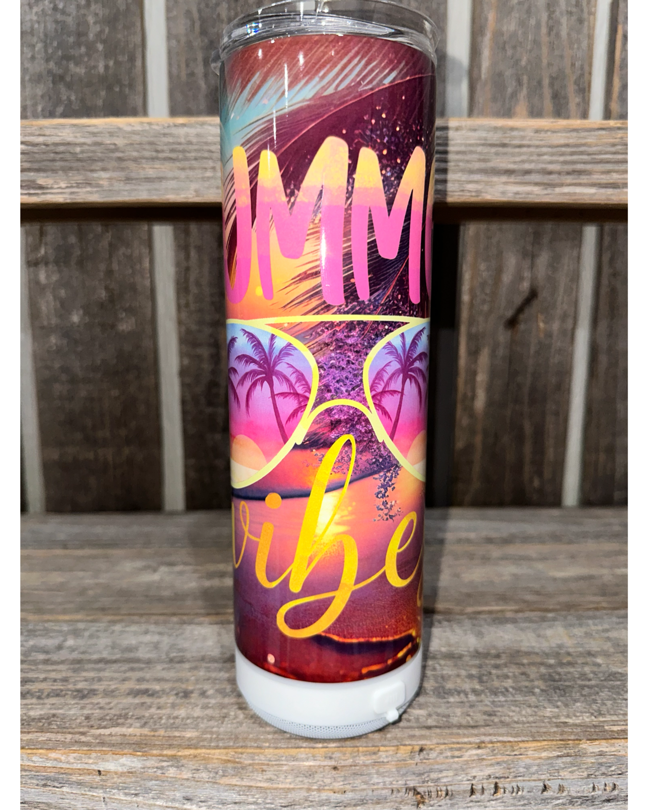 Bluetooth Speaker Summer Vibe Sunglasses 20oz oz 20 oz. 20oz.Sublimation Tumbler-image
