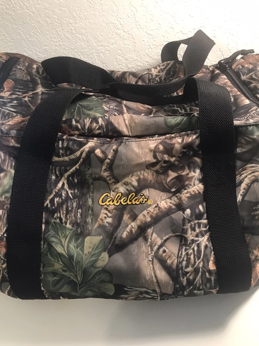 Cabelas Mens Seclusion 3D Camouflage Duffle Bag Carry On Weekender Outdoors  VTG