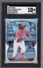 MARCELO MAYER 2023 Bowman Chrome #BCP-107 SGC 10 Gem Mint Pearl Refractor SP