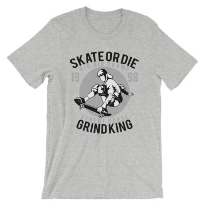 Skate Or Die T-Shirt. Skateboard 100% Cotton Premium Tee NEW