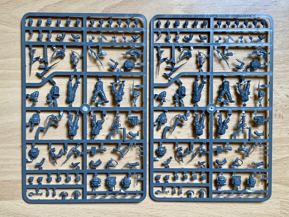 Warlord Games Bolt Action British & Inter-Allied Commandos Frames / Sprues x2