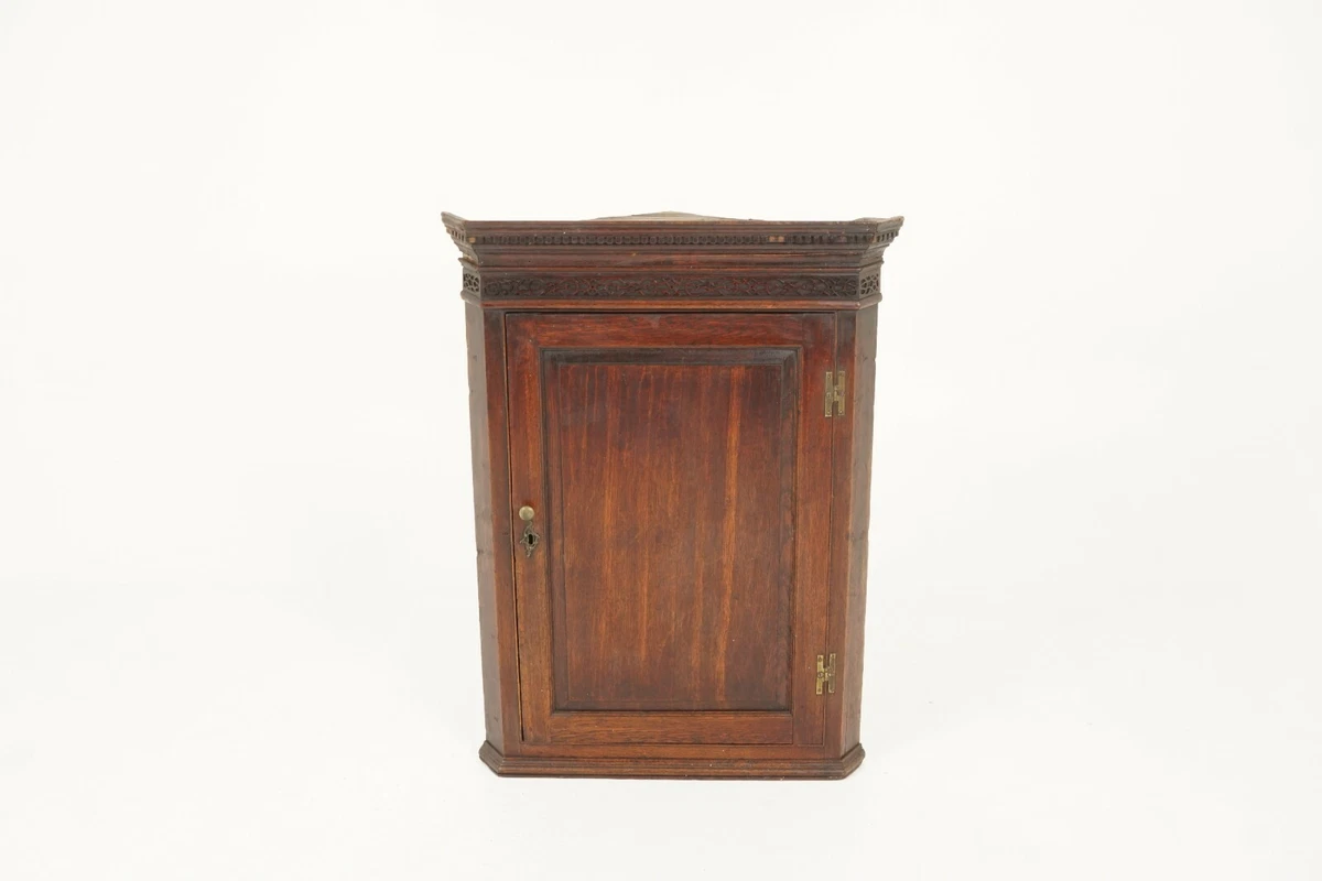 Antique hanging 2024 corner cabinet