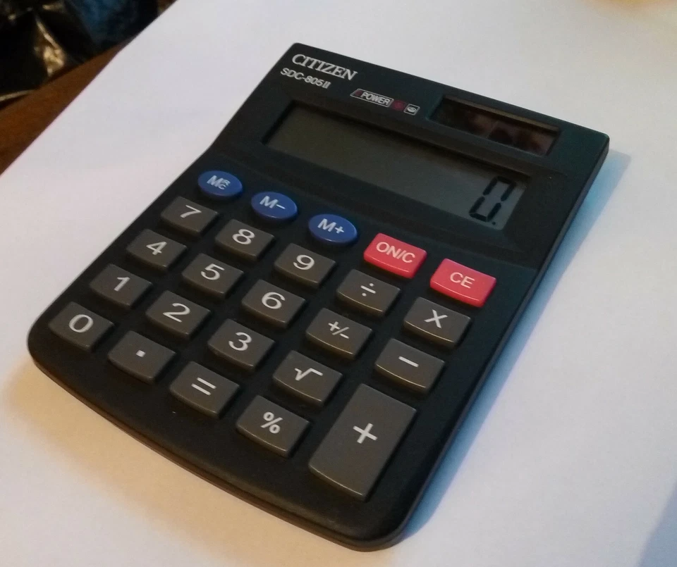 Citizen SDC-805II 8-Digit 2 power Desktop Solar Calculator - Image 3 of 4