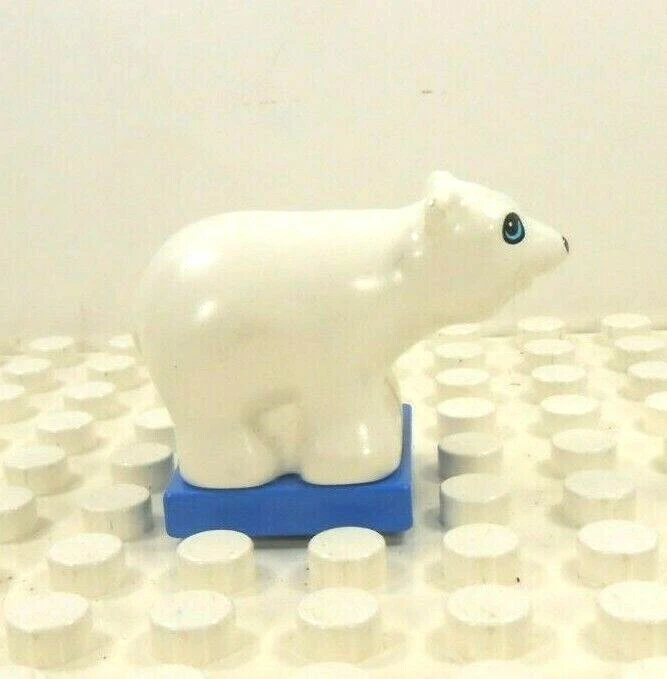 Lego Duplo Figura De Colección Oso Polar Cub Ojos Azules Foto 3 de 3
