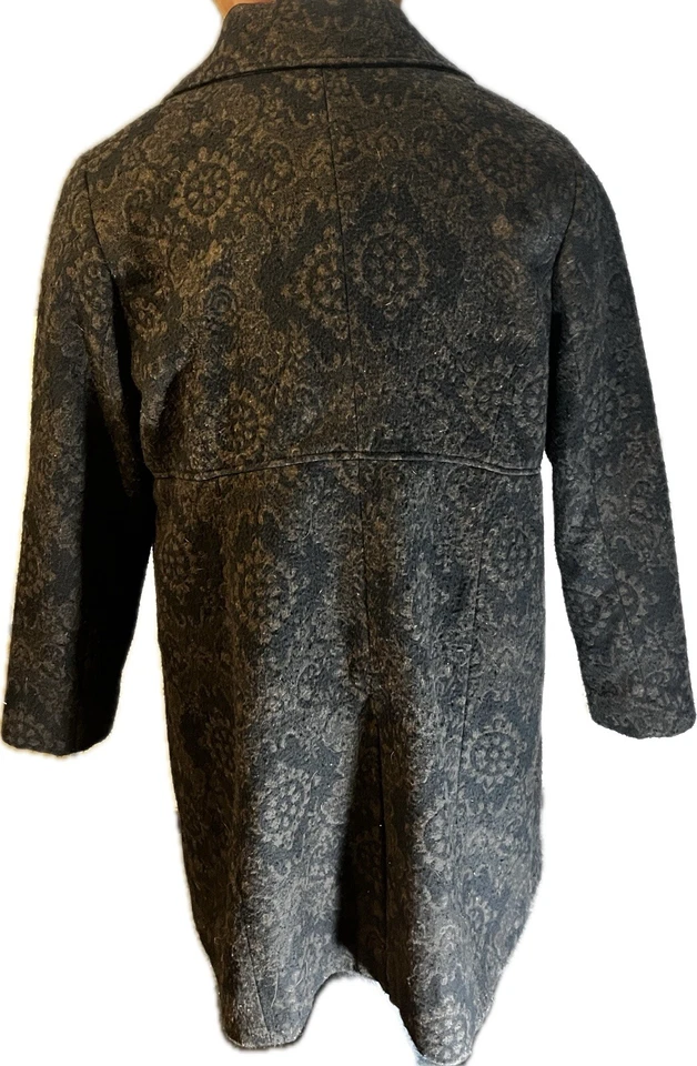 De colección Y2K Merona Bruja Boho Capricho Gabardina Abrigo Guisante Hippie Bohemio Foto 2 de 3