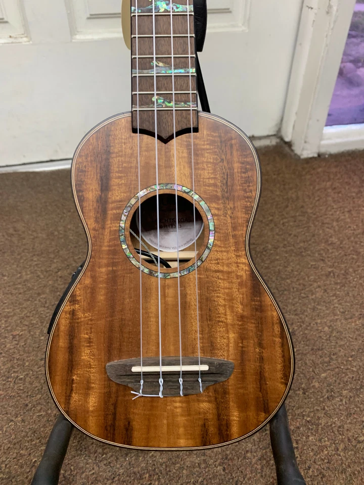 LUNA High Tide Soprano KOA acoustic electric UKULELE new UKE w/ Light Case - Image 3 of 4