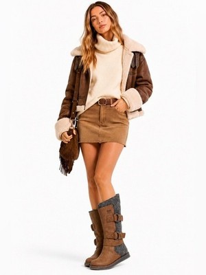 NEW SOREL Chipahko Leather and Felt Boot Women's Size 11 retail $225