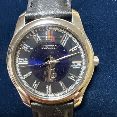 SEIKO The Beatles A Hard Day's Night Limited Edition Quartz Watch Black Rare